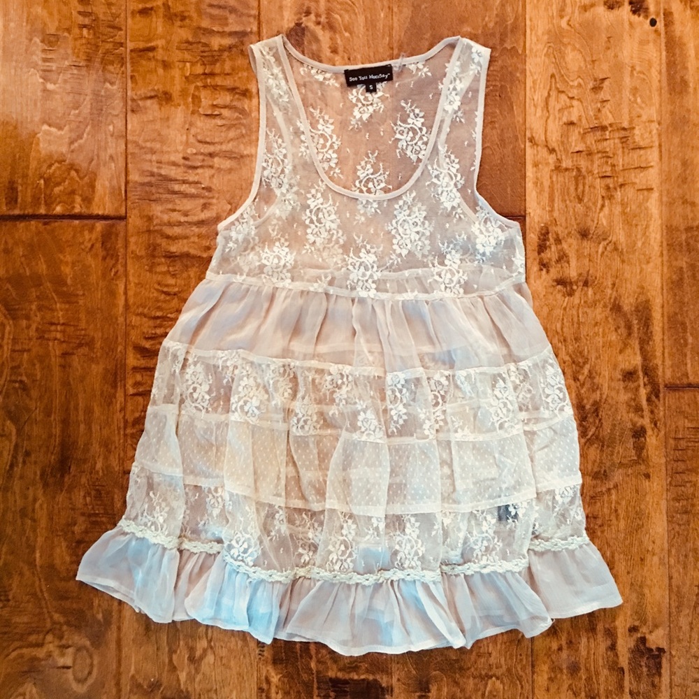 Lace baby doll Tank